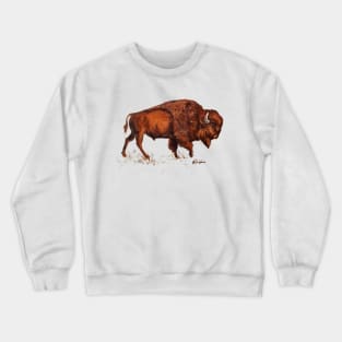 Brown Buffalo Bison Crewneck Sweatshirt